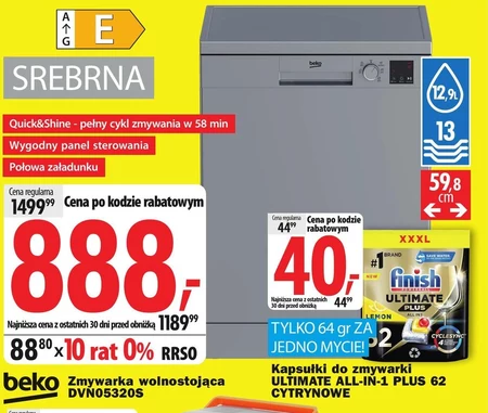 Zmywarka wolnostojąca Beko