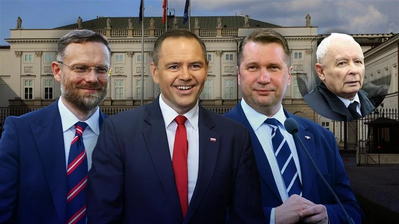 Kolaż: Aleksandra Włodarczyk. Zdjęcia źródłowe: Zbigniew Bogucki (fot.Beata Zawrzel/REPORTER), Karol Nawrocki (fot.Jacek Dominski/REPORTER), Przemysław Czarnek (fot. Wojciech Olkusnik/East News), Jarosław Kaczyński (fot. Tomasz Jastrzebowski/REPORTER) Kolaż: Aleksandra Włodarczyk. Zdjęcia źródłowe: Zbigniew Bogucki (fot.Beata Zawrzel/REPORTER), Karol Nawrocki (fot.Jacek Dominski/REPORTER), Przemysław Czarnek (fot. Wojciech Olkusnik/East News), Jarosław Kaczyński (fot. Tomasz Jastrzebowski/REPORTER)
