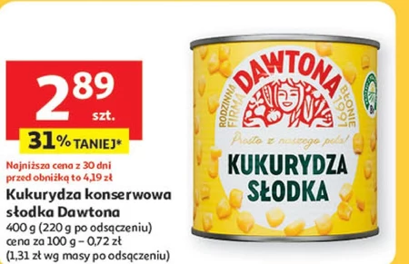 Консервована кукурудза Dawtona