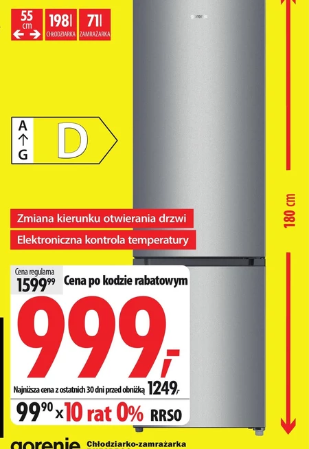 Холодильник-морозильна камера Gorenje