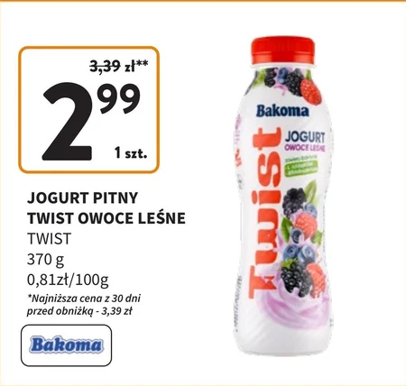 Jogurt pitny Bakoma