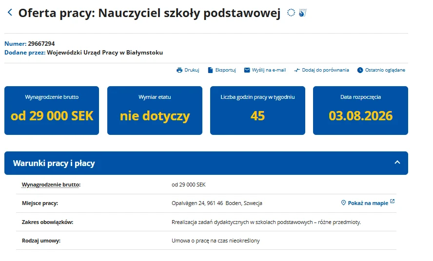 Szwedzi szukają w Polsce nauczycieli, płacą małą fortunę