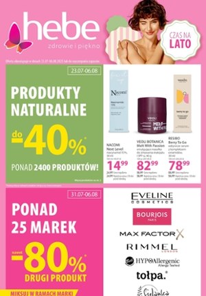 Gazetka promocyjna Hebe, ważna od 23.07.2025 do 06.08.2025.