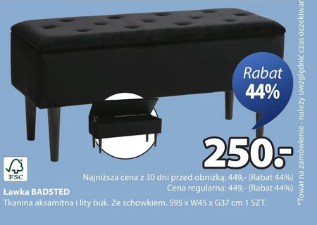 Ławka ze schowkiem S!
