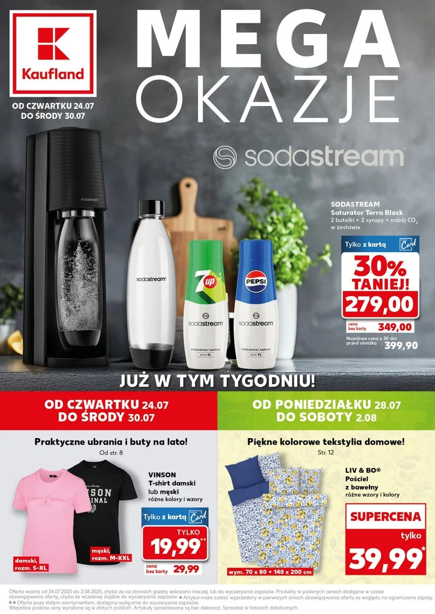 Kaufland z mega promocją! Zestaw z saturatorem Sodastream 120 zł taniej i syropy w pakiecie