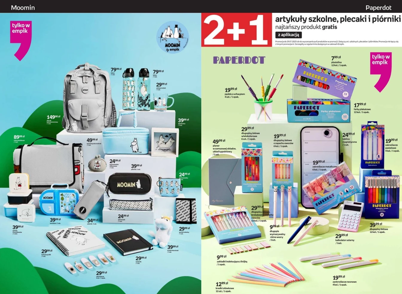 Wyprawka szkolna jak z bajki! Promocja 2+1 w Empiku tylko teraz Wyprawka szkolna jak z bajki! Promocja 2+1 w Empiku tylko teraz