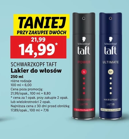 Lakier do włosów Taft