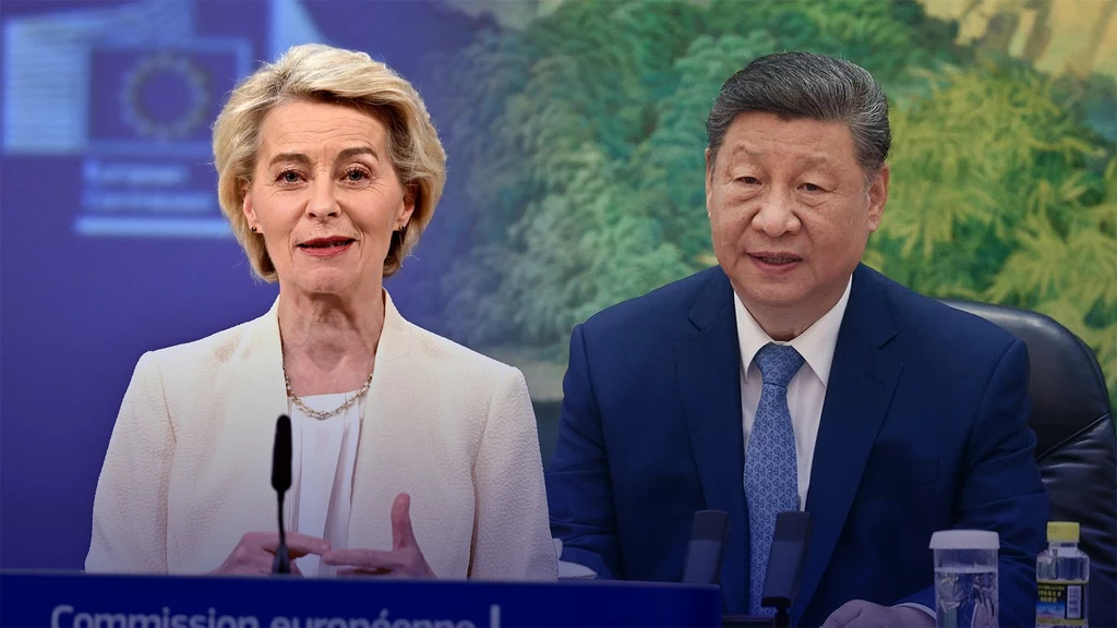 W ramach szczytu Ursula von der Leyen spotka się z przywódcą Chin Xi Jinpingiem/ Kolaż Aleksandra Włodarczyk