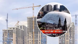 Chińczycy przykryli budowę gigantycznym balonem. Po co to zrobili?