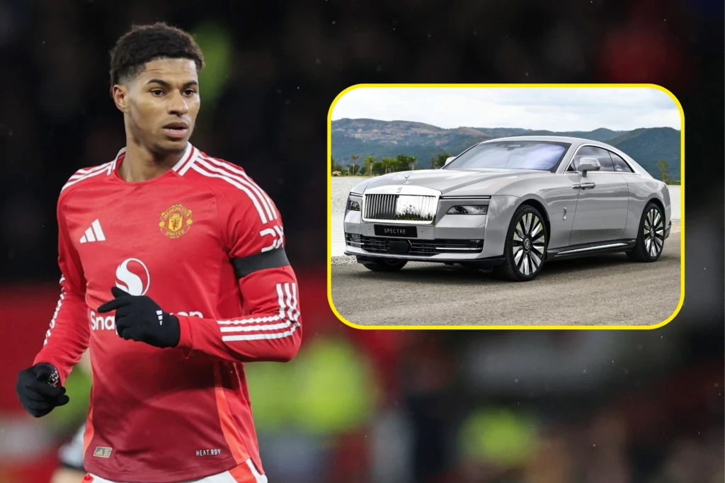 Marcus Rashford postawił na elektrycznego Rolls-Royce. / Fot. Rolls-Royce