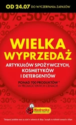 Biedronka - Wielka wyprzedaż produktów