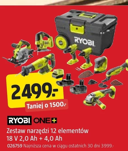 Zestaw narzędzi Ryobi