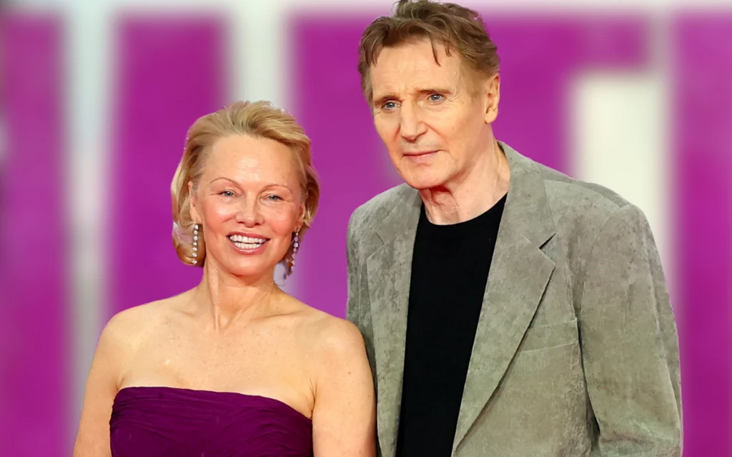 Pamela Anderson i Liam Neeson na premierze nowego filmu