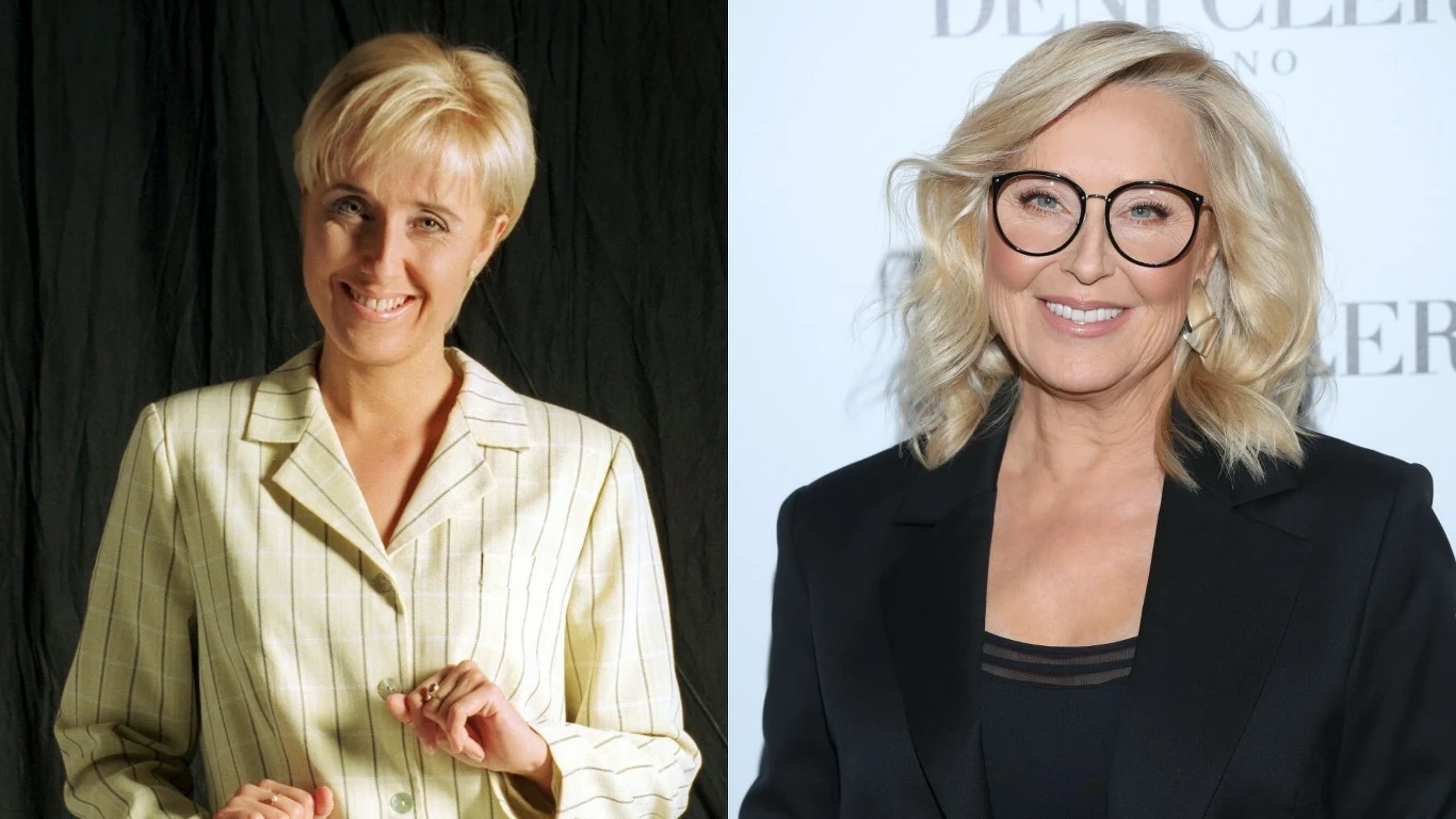 Agata Młynarska w 2003 roku i teraz Agata Młynarska w 2003 roku i teraz