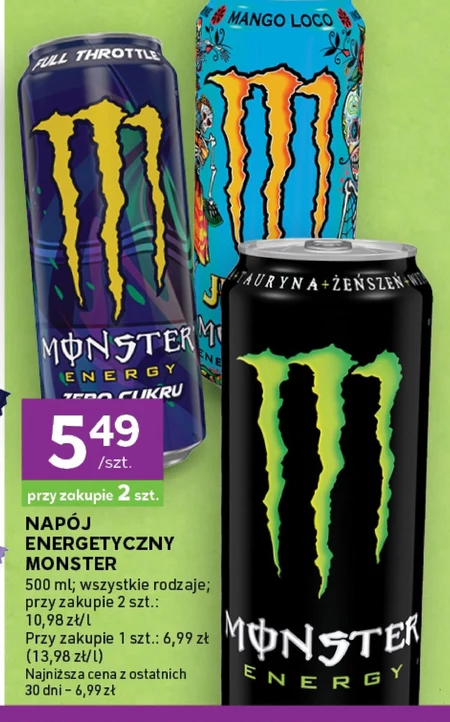 Napój energetyczny Monster