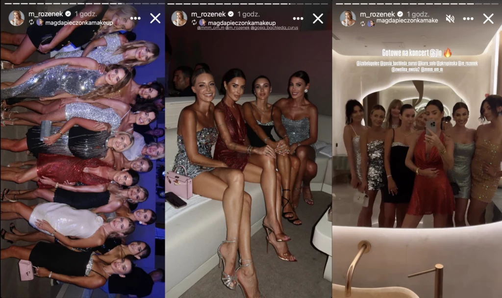 Małgorzata Rozenek-Majdan z przyjaciółkami na koncercie Jennifer Lopez w Turcji