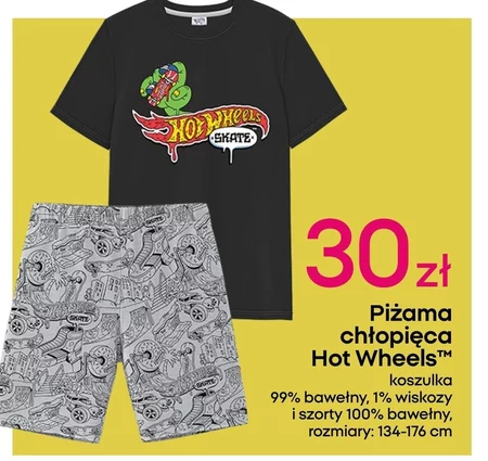 Piżama chłopięca Hot Wheels