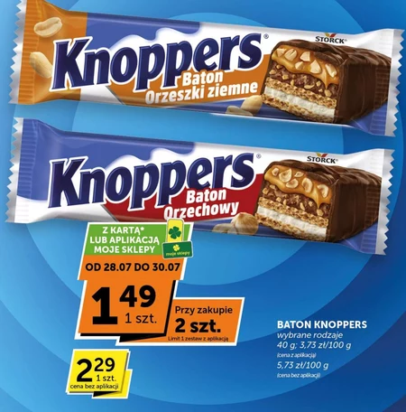 Baton orzechowy Knoppers