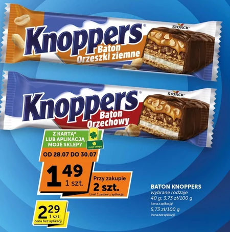 Baton orzechowy Knoppers