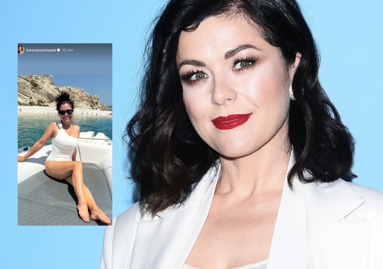 Katarzyna Cichopek kusi nóżkami na wakacjach Katarzyna Cichopek kusi nóżkami na wakacjach