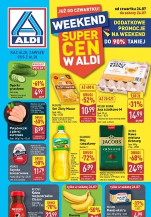 Gazetka promocyjna Aldi, ważna od 24.07.2025 do 26.07.2025.