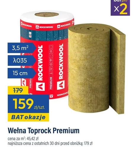 Wełna mineralna Rockwool