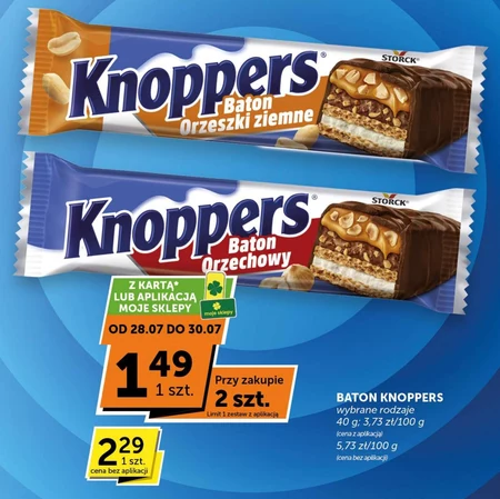 Baton orzechowy Knoppers