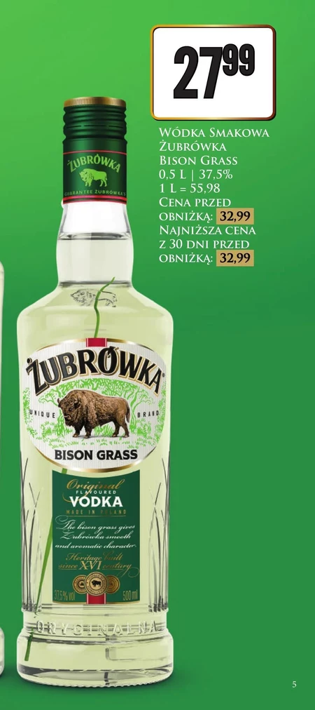 Wódka smakowa Żubrówka