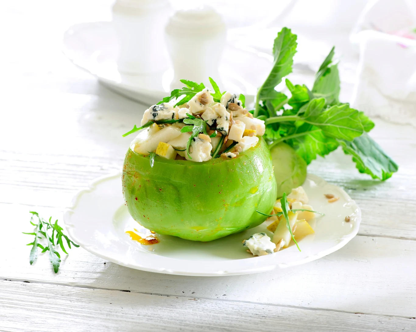 Pieczona i faszerowana kalarepa to niebo w gębie