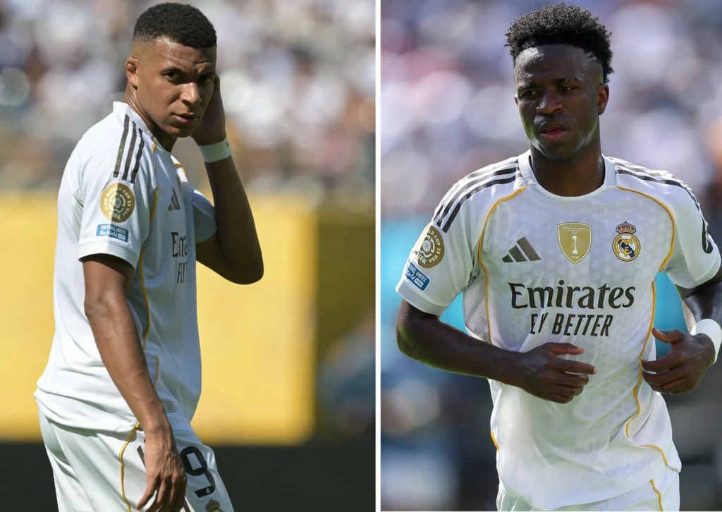 Kylian Mbappe i Vinicius Junior Kylian Mbappe i Vinicius Junior
