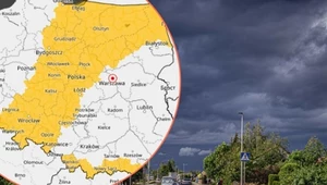 Niemal cały kraj objęty ostrzeżeniami. Najpierw groźne burze, potem ulewy