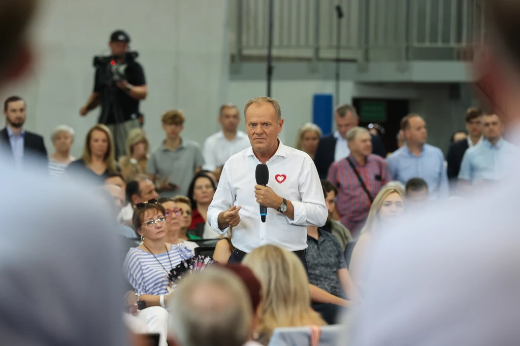 Donald Tusk w Pabianicach Donald Tusk w Pabianicach