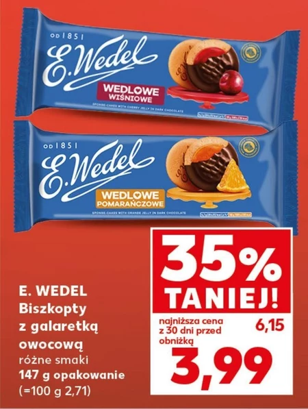 Biszkopty z galaretką E. Wedel