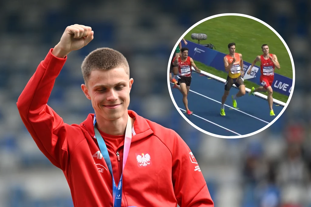 Maciej Wyderka po raz drugi z medalem uniwersjady na 800 metrów. W Chengdu było złoto, w Bochum jest srebro