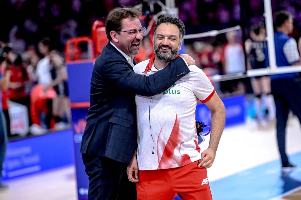 Stefano Lavarini i Sebastian Świderski, prezes PZPS Stefano Lavarini i Sebastian Świderski, prezes PZPS