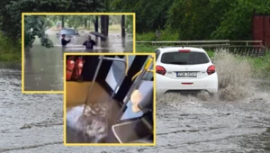 Krajobraz po opadach. Tonące auta i zalane ulice. "Sytuacja jest ciężka"