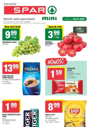 Gazetka promocyjna SPAR mini, ważna od 30.07.2025 do 10.08.2025.