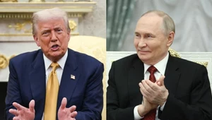 Prezydent USA Donald Trump i rosyjski przywódca Władimir Putin