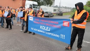 Protest kolejarzy w Polsce i blokady dróg. Podano lokalizacje utrudnień