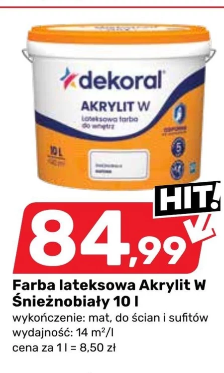 Латексна фарба Dekoral