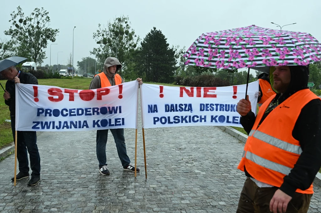 Ogólnopolski protest kolejarzy