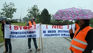 Ogólnopolski protest kolejarzy