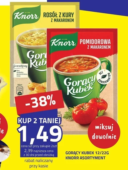 Gorący kubek Knorr