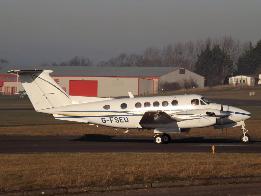 Samolot marki Beechcraft; zdj. ilustracyjne
