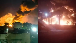 Potężny ogień nad rosyjskim miastem. Władze donoszą o ataku dronami