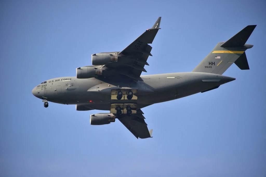 Amerykański samolot transportowy C-17 
