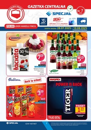 Gazetka promocyjna Specjał, ważna od 28.07.2025 do 10.08.2025.