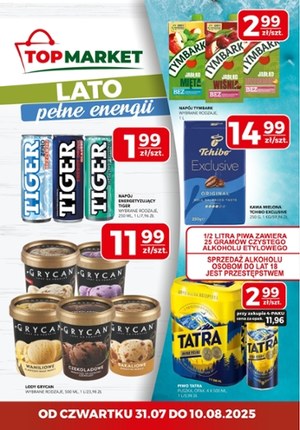 Gazetka promocyjna Top Market, ważna od 31.07.2025 do 10.08.2025.