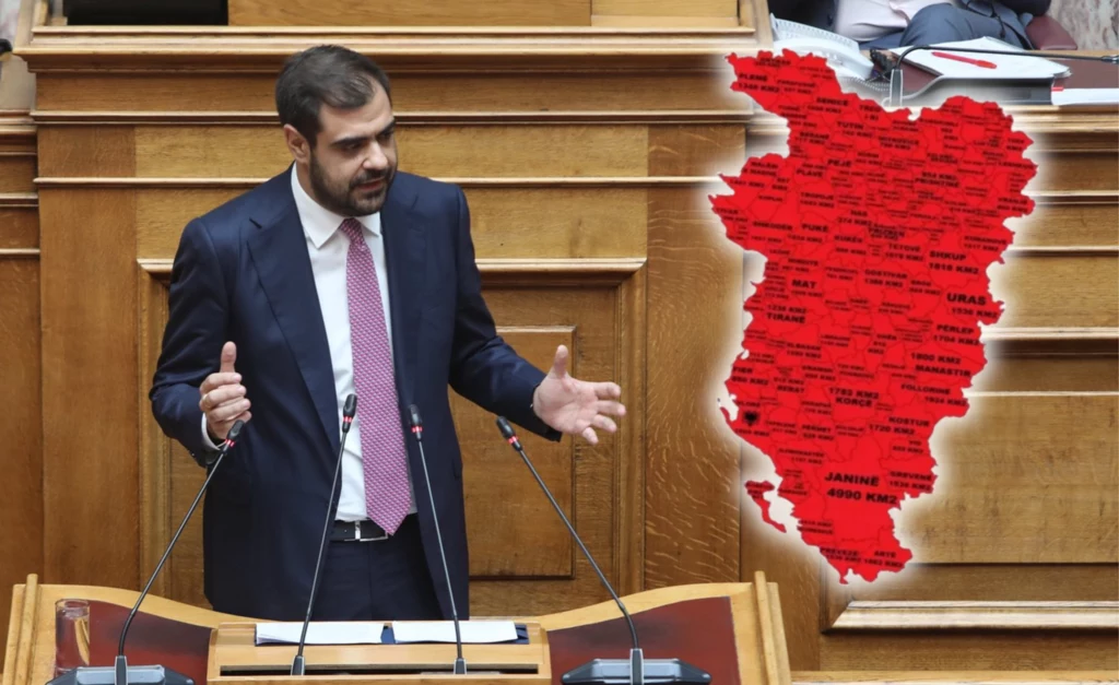 Grecy oburzeni mapą opublikowaną w jednym z czasopism pod auspicjami albańskiego ministerstwa