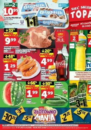 Gazetka promocyjna Topaz, ważna od 31.07.2025 do 06.08.2025.